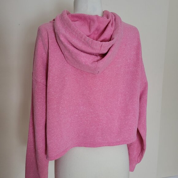 H&M Divided | Barbie Pink crop hoodie | Size Large - Picture 3 of 10
